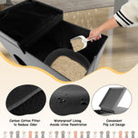 Discreet Cat Litter Box Furniture with Integrated Urine-Proof Mat